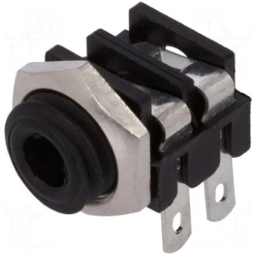 Socket | Jack 3,5mm | female | mono | angled 90° |