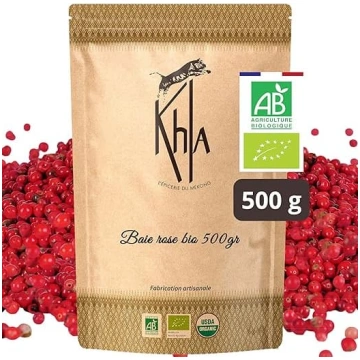 Khla - Rozā pipari 500 g - sertificēti kā bioloģis