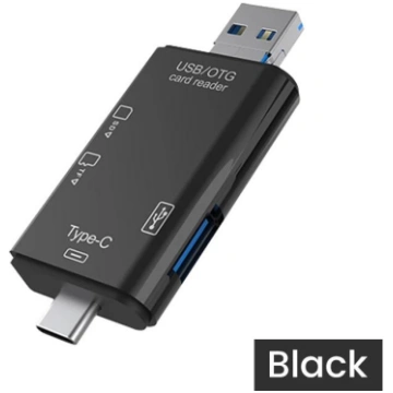 6 in 1 Card Reader USB3.0 to Type C Micro USB Univ