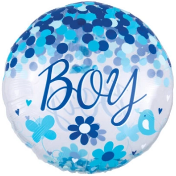 Balons bumba "Baby Boy", caurspīdīgs Anagram