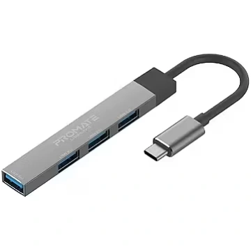 Promate LiteHub-4 USB-C Hub 3xUSB2.0 + USB3.0 (LIT