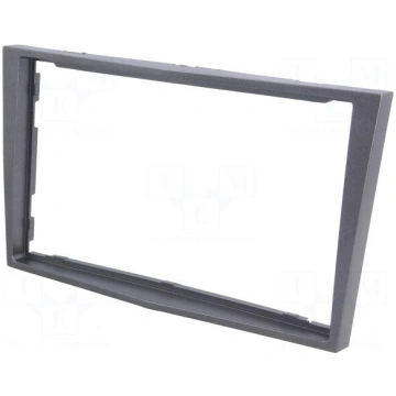 Radio mounting frame | Opel | 2 DIN | dark silver 