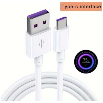 USB Type C kabelis ātrai uzlādei un datu pārraidei