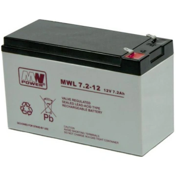 MWP 7.2-12L 12V 7Ah 7.2Ah Long life akumulators MW