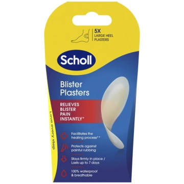 SCHOLL, lielie plāksteri papēžu tulznām, 5 gab. Sc