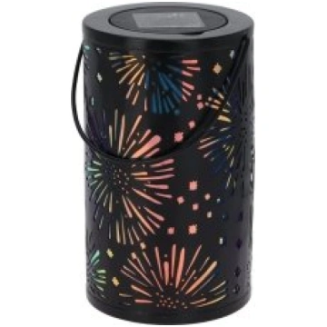 PROGARDEN Dārza laterna solāra 20cm, melna