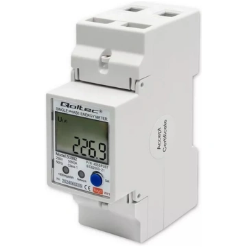Vienfāzes elektroenerģijas skaitītājs QOLTEC 50882