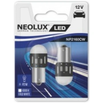NEOLUX 1.2W (P21W) 12V LED spuldze Cool White (bal