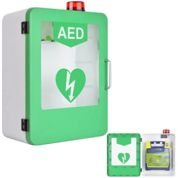 AED defibrilatora skapis, AED defibrilatora sienas