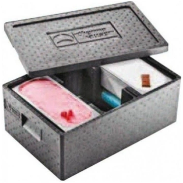 Isothermic polypropylene ice cream container holde