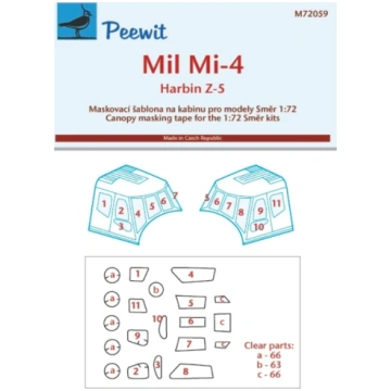 Canopy mask for Mi-4 Smìr Peewit