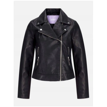 Faux Leather Biker Jacket Ladies