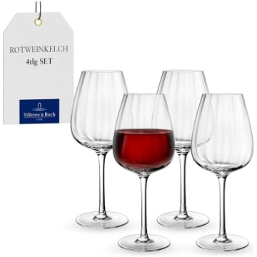 Villeroy & Boch - Rose Garden sarkanvīna glāžu kom