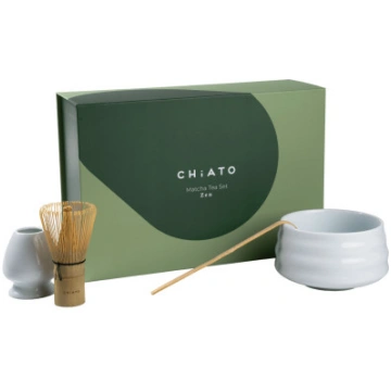Matcha tējas komplekts CHiATO Zen Pure White – bal
