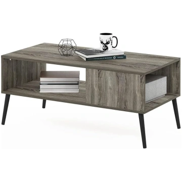 Furinno Claude Mid-Century Style Coffee Table with