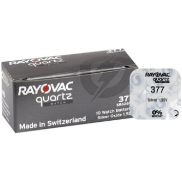 Rayovac 377/SR626SW/376/G4 Silver Oxide Mini batte