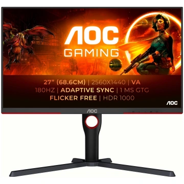AOC Gaming Q27G3XMN/BK - LED monitor - QHD - 27" -