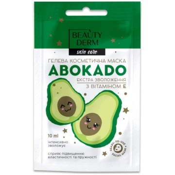 BEAUTYDERM Gēla kosmētiskā maska ar avokado un E v
