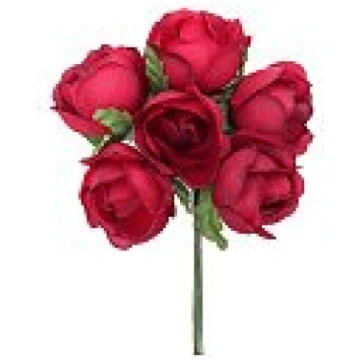 Dekoratīvie auduma ziedi "Rose medium", D: 26 mm, 
