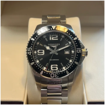 Longines HydroConquest melns ciparnīcas komplekts 