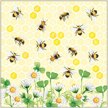 Set of 20 Bees Napkins Casolaro Hotellerie