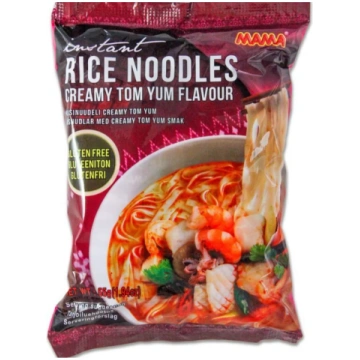 MAMA tūlītējās rīsu nūdeles - krēmīgais Tom Yum (b