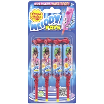 Chupa Chups Melody Ledenes ar Zemeņu garšu 60g