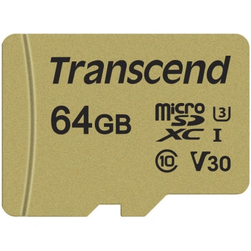 MicroSD atmiņas kartes, TRANSCEND, TRANSCEND 64GB 