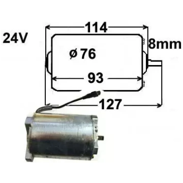Cirkulācijas sūkņa motors Bosch Webasto 24V 013011