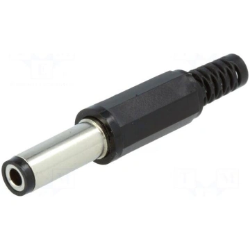 Plug | DC supply | female | 5,5/2,5mm | with strai