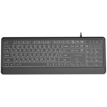 Gembird TASTATŪRA MULTIMEDIJU USB CYRILL/BLACK KB-