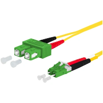 Metz Connect OpDAT patch cord, SC-D APC/LC-D APC O
