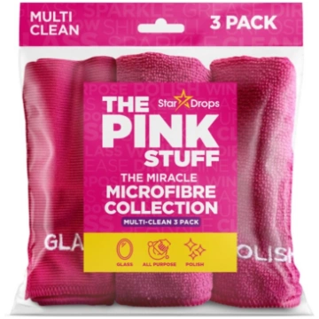 Mikrošķiedras lupatiņa THE PINK STUFF, 3gab