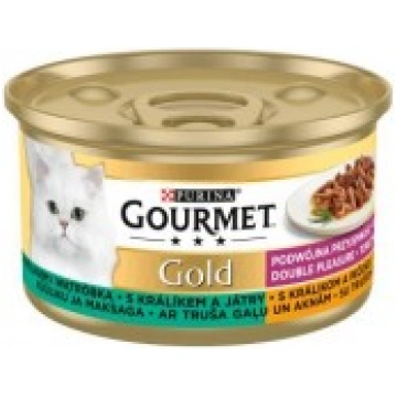 Gourmet Gold Duo Rabbit and Liver - konservi kaķie