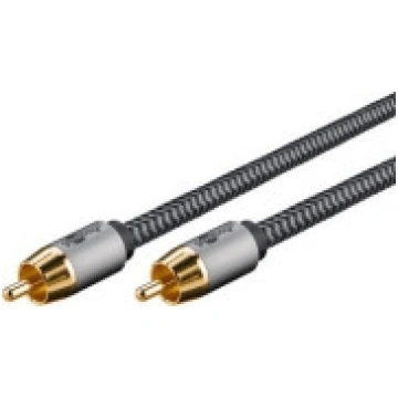 Goobay Cable Mono RCA kabelis. 2 m. haizivs pelēks