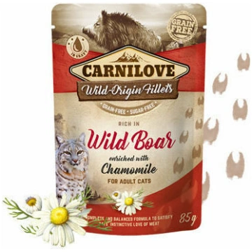 Carnilove Cat Pouch Wild Boar Chamomile 85g