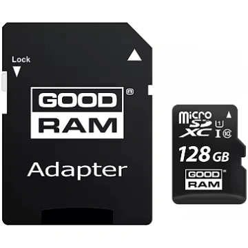 Goodram M1AA, microSDXC, 128GB, Class 10, UHS-I + 