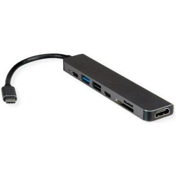 Value Dockingstation Type C, 1x 4K60 HDMI, 2x USB 