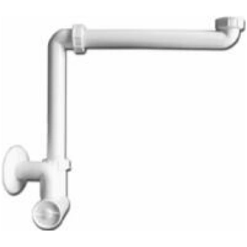 Izlietnes sifons, 1¼ x 32 mm, novirzītais, plastma