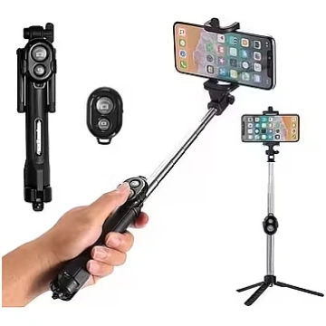 RoGer Selfie Stick + Tripod Stand with Bluetooth R