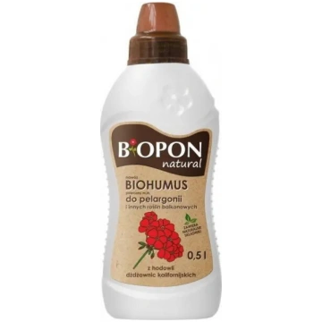 Šķidrais mēslojums BIOPON BIOHUMUS pelargonijām (g