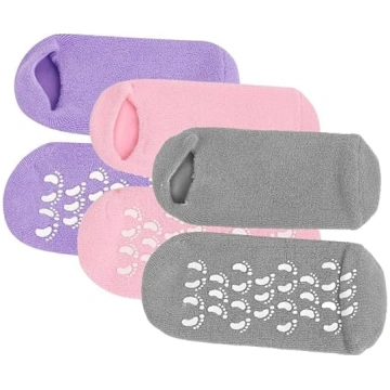 FOMIYES 3 pāri kāju gela zeķes Spa pedikīra zeķes 
