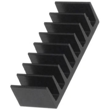 Heatsink: extruded; black; L: 6.3mm; W: 19mm; H: 4