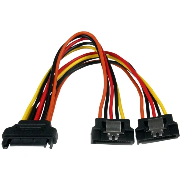 StarTech 6in Latching SATA Power Y Splitter Cable