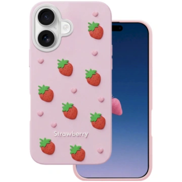 Mocco Strawberry Back Case Aizmugurējais apvalks p