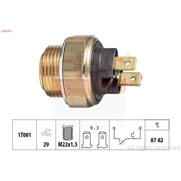 EPS 1-850-017 - Termoslēdzis, Radiatora ventilator