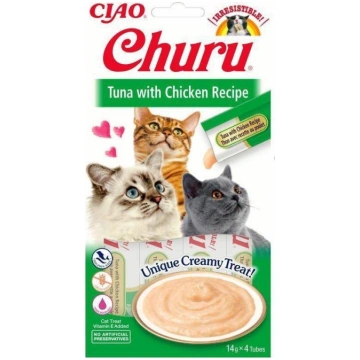 INABA Churu Tuna with chicken - cat treats - 4x14 