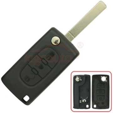 Atslēgas korpuss Citroen C4, Citroen C6 VA2 3 poga