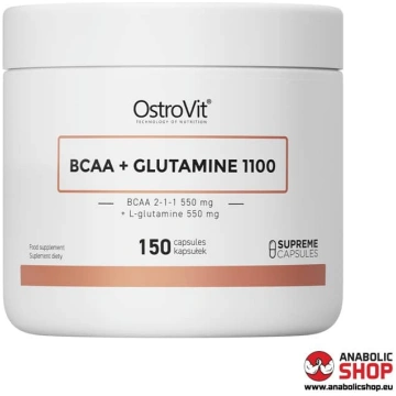 OstroVit BCAA Glutamine 1100 mg Aminoskābes Glutam
