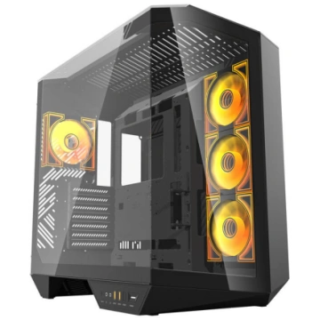 Darkflash DY470 computer case (black) + 4 fans